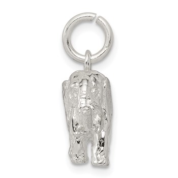 Sterling Silver Elephant Charm — alternate view