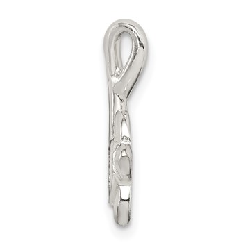 Sterling Silver Glitter Infused Star Fish and Turtle Chain Slide — alternate view