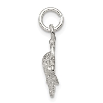 Sterling Silver Fish Charm — alternate view