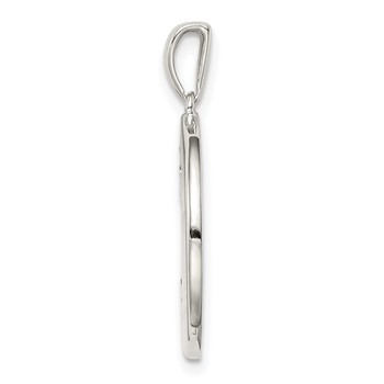 Sterling Silver Rhodium-plated & CZ Sagittarius Zodiac Pendant — alternate view