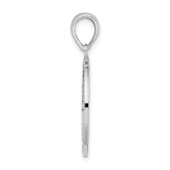 De-Ani Sterling Silver Rhodium-Plated Polished Enameled Tree of Life Pendant — alternate view