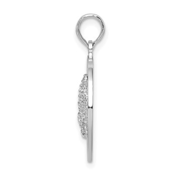 De-Ani Sterling Silver Rhodium-Plated Textured Bahamas with Starfish Pendant — alternate view
