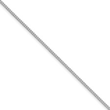 Image of Sterling Silver Rhodium-plated 1.75mm Curb Chain