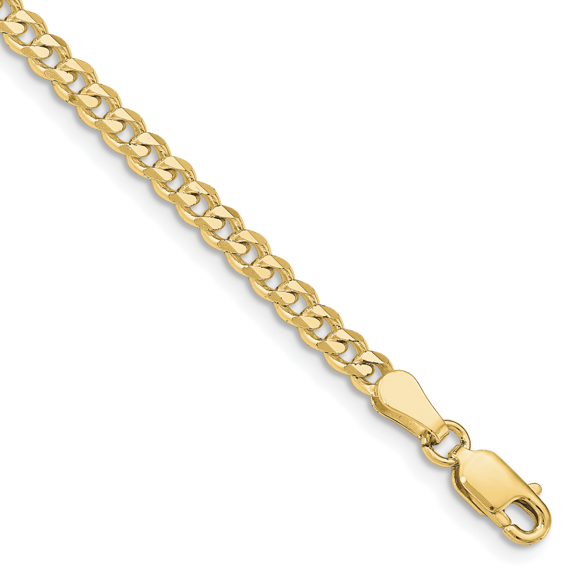 Gold-plated Sterling Silver 3.5mm Curb Chain