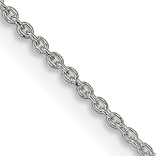Sterling Silver 1mm Cable Chain w/2in ext.