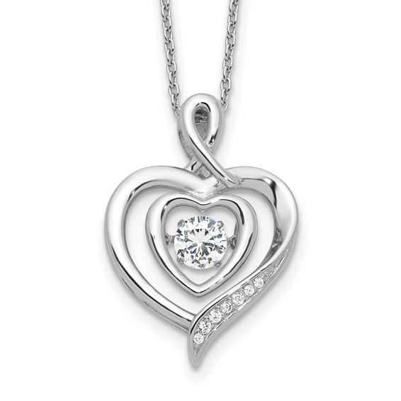 Silver Finish Necklace by Love Notes & 2” necklace extender