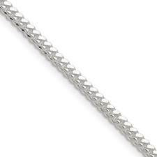 Image of Sterling Silver Polished 2.9mm Domed Curb Chain