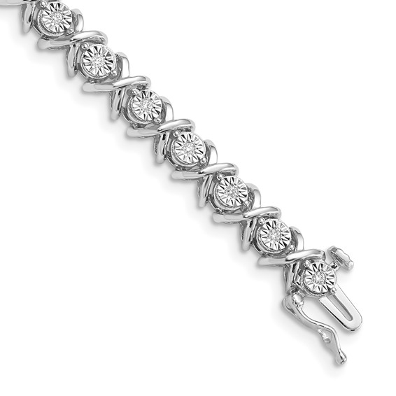 Diamond hot sale x bracelet