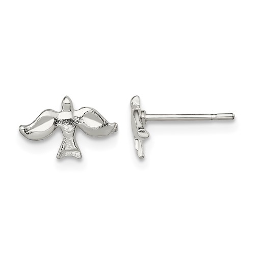 Sterling Silver Dove Mini Earrings