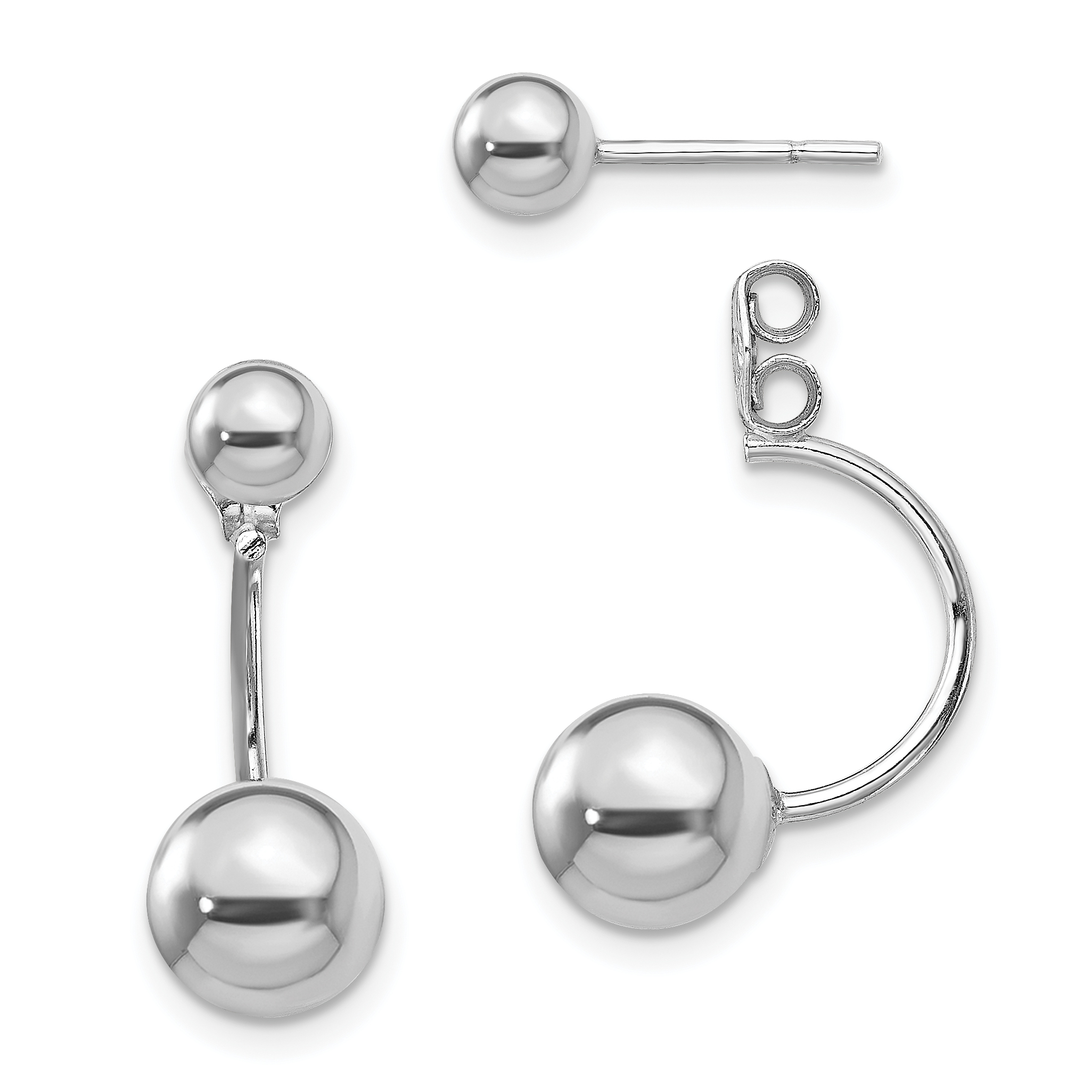 Sterling Silver Rhodium-plated 4mm Polished Ball Post Earrin | Michael's  Jewelry | North Wilkesboro, NC