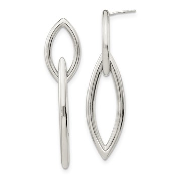 Sterling Silver Polished Post Dangle Earrings