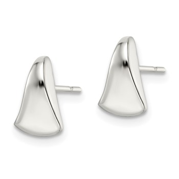 Sterling Silver Polished Fancy Wedge-shaped Post Earrings — alternate view