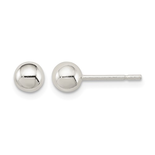 Sterling Silver 5mm Ball Earrings