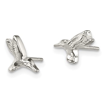 Sterling Silver Hummingbird Post Earrings — alternate view