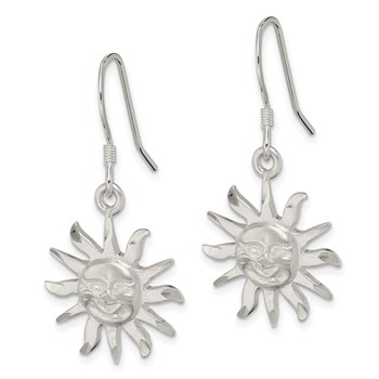 Sterling Silver Smiling Sunshine Earrings — alternate view
