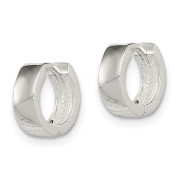 Sterling Silver Hinged Hoop Earrings — alternate view