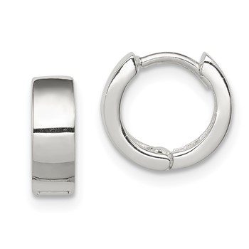 Sterling Silver Hinged Hoop Earrings