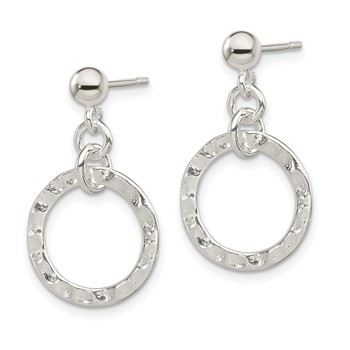 Sterling Silver Dangling Circle Earring — alternate view