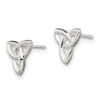 Sterling Silver Trinity Post Earrings — alternate view