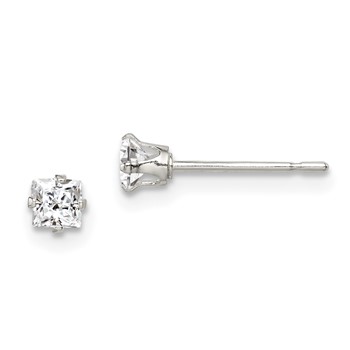 Sterling Silver  3 piece Stellux CrystalPost EarringSet — alternate view