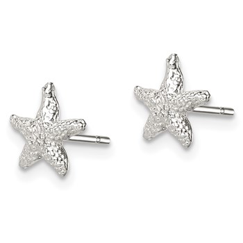 Sterling Silver Starfish Mini Earrings — alternate view
