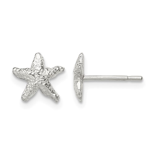 Sterling Silver Starfish Mini Earrings