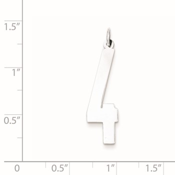 SS Large Elongated Polished Number 4 — alternate view