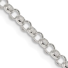 Image of Sterling Silver 3.5mm Rolo Chain