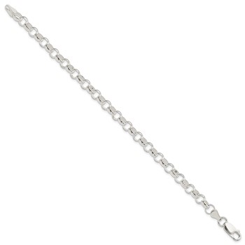 Sterling Silver 6.0mm Belcher Light Bracelet — alternate view