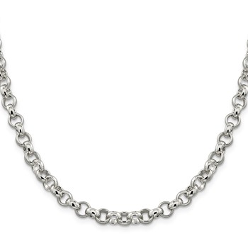 Sterling Silver 6.75mm Rolo Chain — alternate view