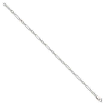 Sterling Silver Fancy Link Anklet — alternate view