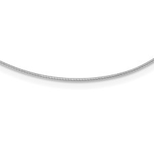 Image of Sterling Silver Rhodium-plated 1mm Round Cubetto