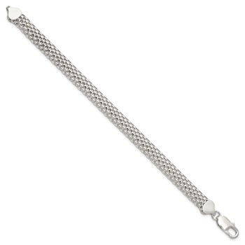 Sterling Silver 8mm Mesh Bracelet — alternate view