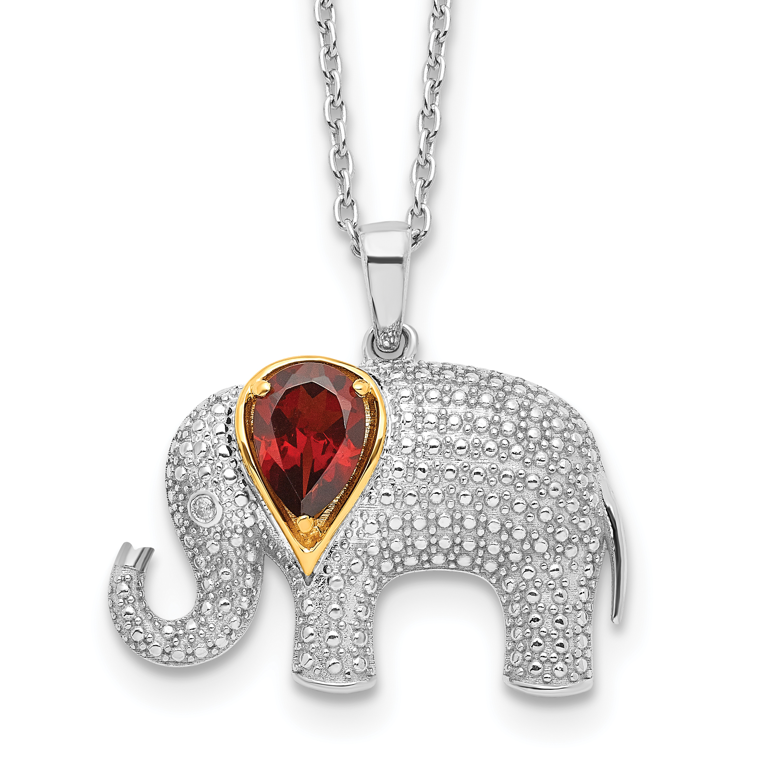 Diamond elephant pendant on sale necklace