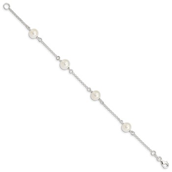 Sterling Silver FW Cultured Pearl Bracelet — alternate view