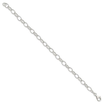 Sterling Silver Polished Fancy Link Bracelet — alternate view