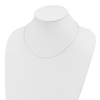 Sterling Silver Polished Beaded Necklace — alternate view