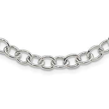 Sterling Silver Cable 6.75mm Necklace