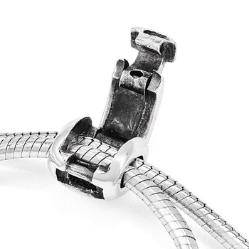 Sterling Silver Antiqued Reflections Clear Crystal Adjustable Bracelet — alternate view