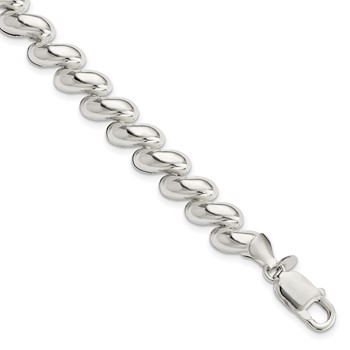 Sterling Silver Fancy Polished San Marco Bracelet