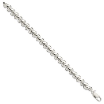 Sterling Silver Fancy Diamond-cut San Marco Bracelet — alternate view