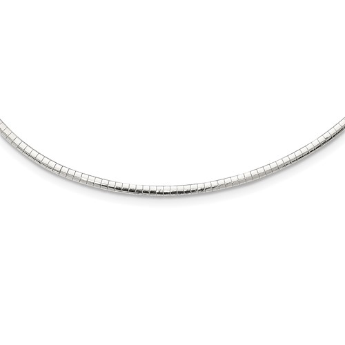 Sterling Silver 3mm Cubetto Necklace