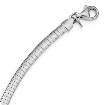 Sterling Silver Rhodium-plated CZ Cubetto Necklace — alternate view