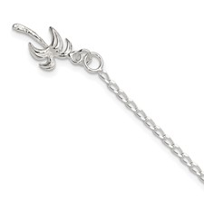 Image of Sterling Silver Palm Tree Anklet