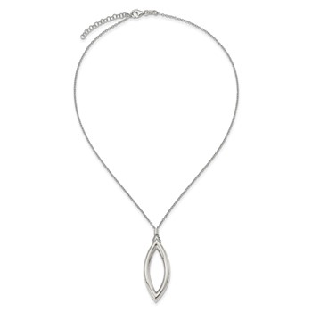Sterling Silver Polished with 2in ext. Necklace — alternate view