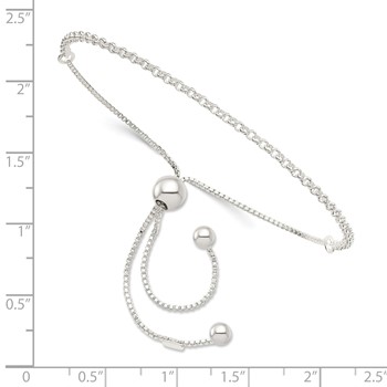 Sterling Silver Adjustable Bracelet — alternate view