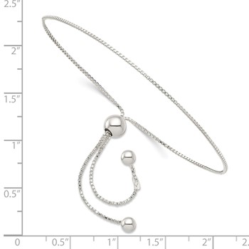 Sterling Silver Adjustable Bracelet — alternate view
