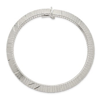 Sterling Silver 6.5mm Diamond-cut Knife-edge 7.5in Bracelet — alternate view