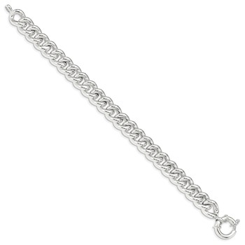 Sterling Silver Polished Curb Link Bracelet — alternate view
