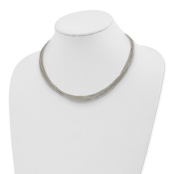 Sterling Silver Multi-Chain Necklace — alternate view